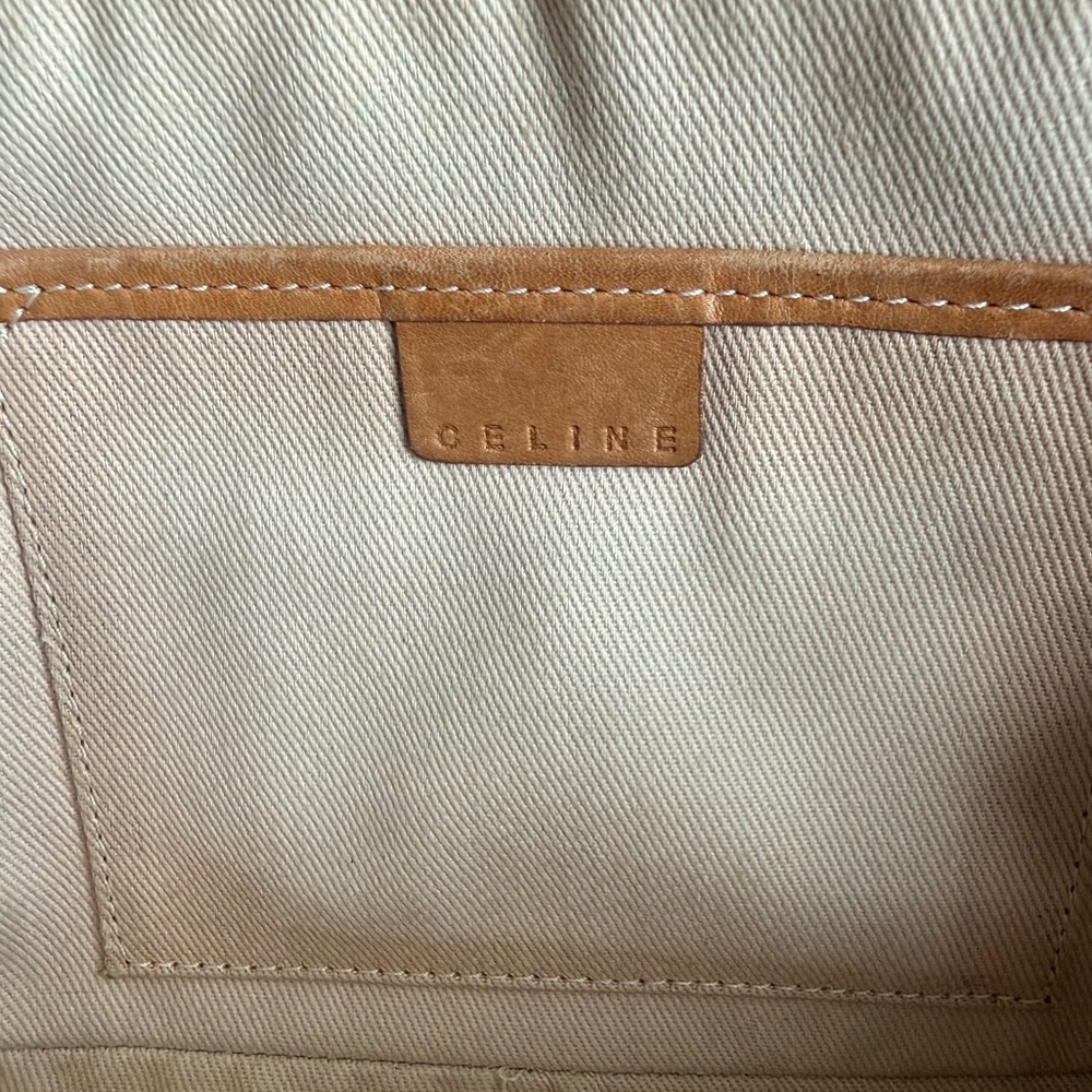 Celine VINTAGE Monogram (Macadam) Crossbody Bag – Tan/Cream - Picture 9 of 9